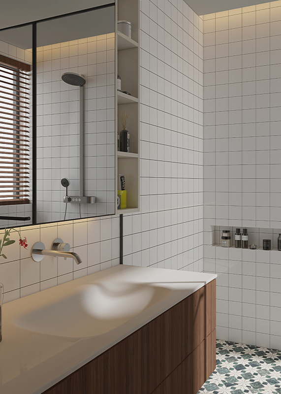 Panneau mural en silicate de calcium Minecore Easytile d’installation rapide et de classe A de résistance au feu