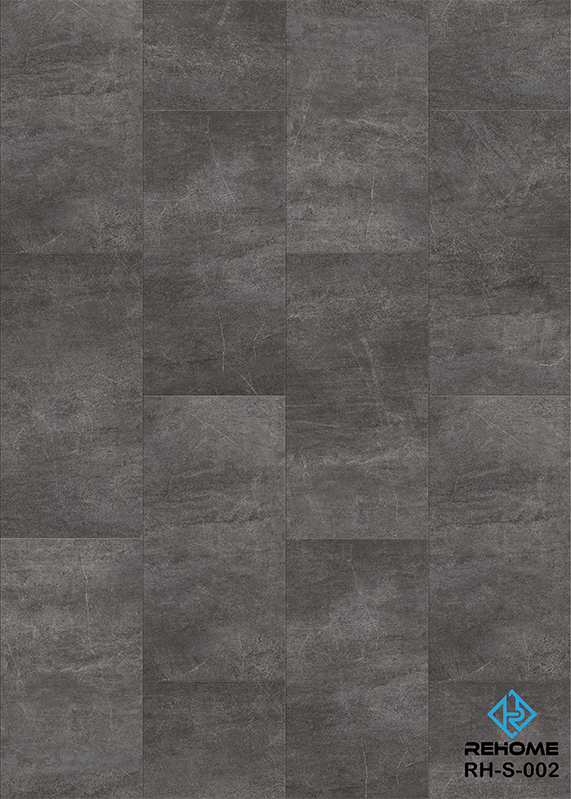 Sol SPC à encliquetage antidérapant de la Collection Stone pour salle de bain