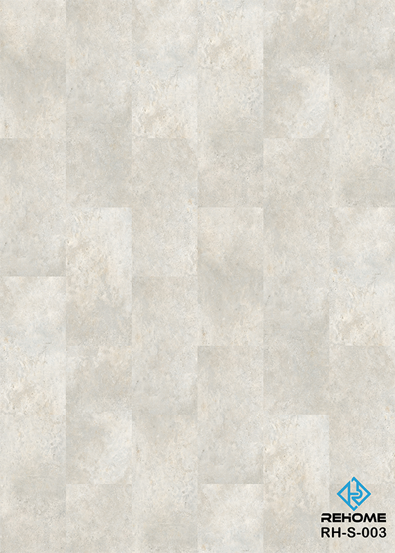 Sol SPC à encliquetage antidérapant de la Collection Stone pour salle de bain