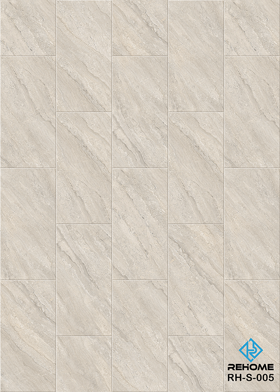 Sol SPC à encliquetage antidérapant de la Collection Stone pour salle de bain